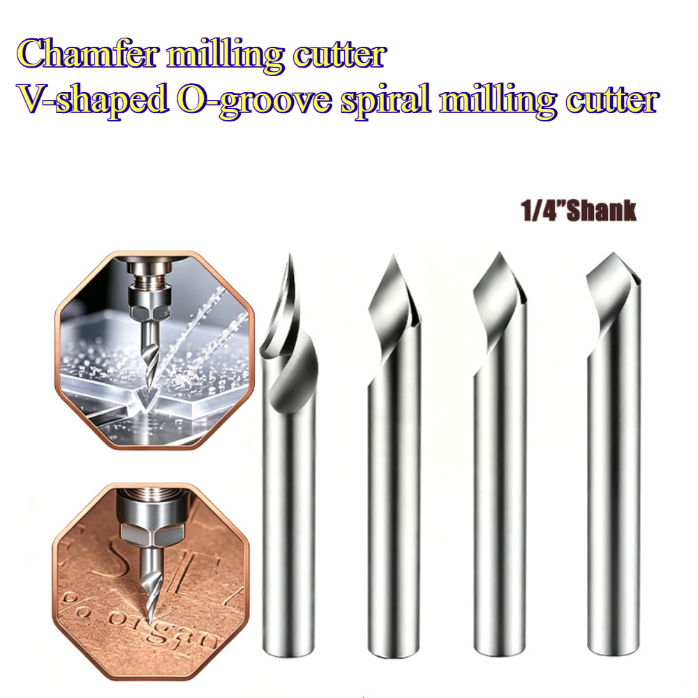Cnc Router Bit - V Type Spiral CNC Router Bit