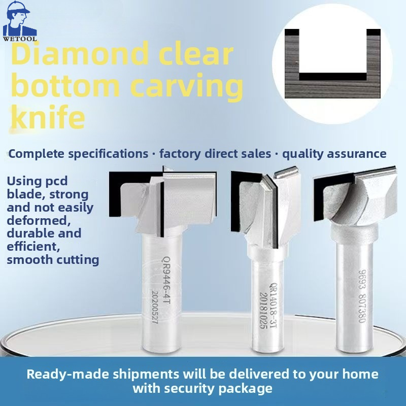 Cnc Router Bit - Livter PCD Bottom Cleaning Wood Diamond