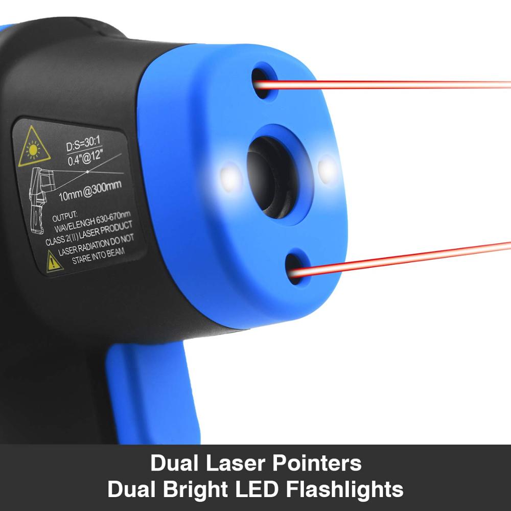 -50℃ to 1500℃ Laser Thermomete - Industrial Laser Thermometer Gun 评论和价格