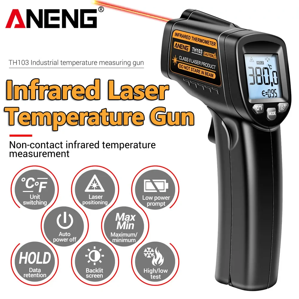 Infrared Laser Temperature Gun - Industrial Laser Thermometer Gun 评论和价格