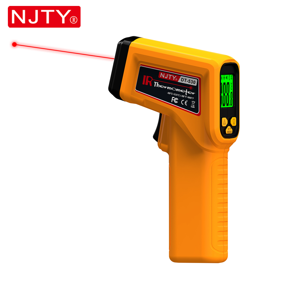 NJTY Infrared Thermometer Lase - Industrial Laser Thermometer Gun 评论和价格
