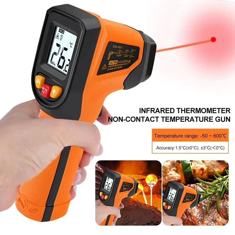 T400 T600 Digital Infrared The - Industrial Laser Thermometer Gun 评论和价格
