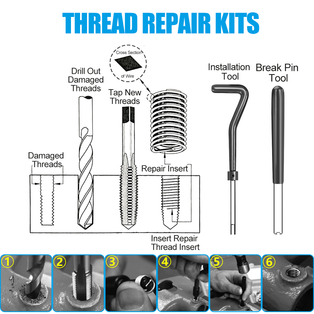 25pcs Metric Thread Repair Kit - Cnc Router Bit 评论和价格