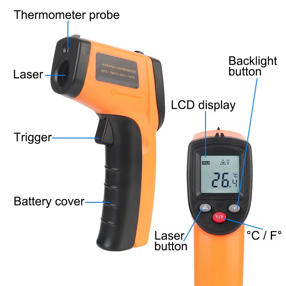 New T600 T600A Digital Infrare - Industrial Laser Thermometer Gun 评论和价格