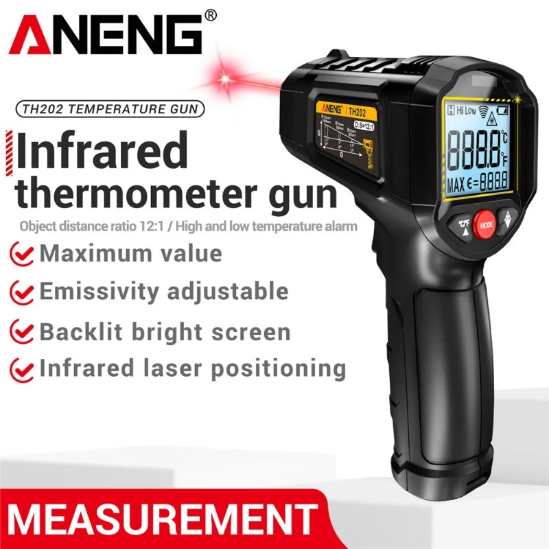 ANENG TH202 Industrial Handhel - Industrial Laser Thermometer Gun 评论和价格