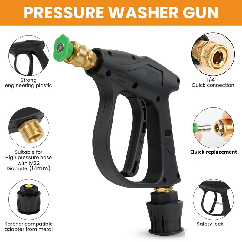 High Pressure Washer Gun with  - Laser Nozzle Ceramic 评论和价格