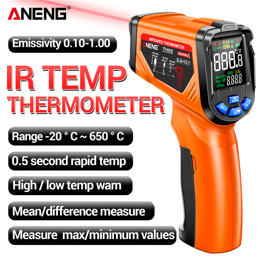 ANENG TH05 Infrared Thermomete - Industrial Laser Thermometer Gun 评论和价格