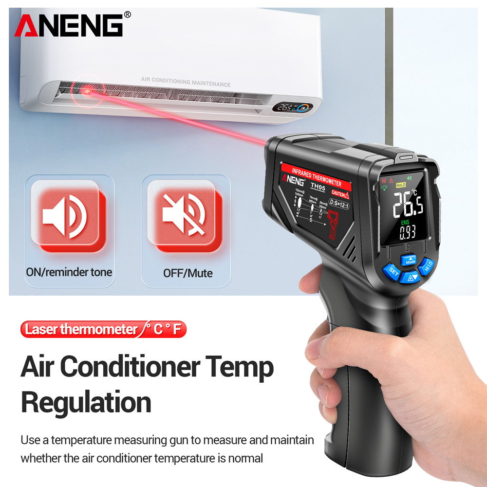 ANENG TH05 Infrared Thermomete - Industrial Laser Thermometer Gun 评论和价格
