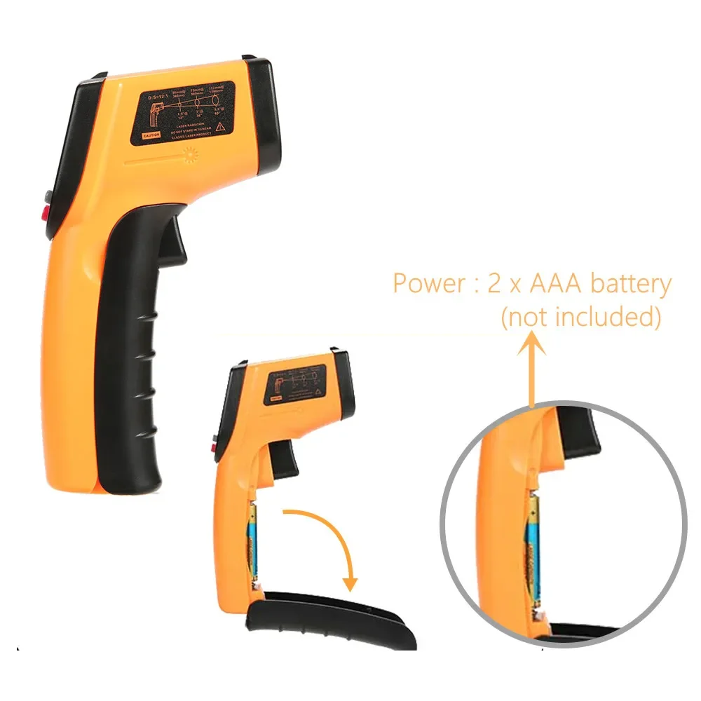 Portable Infrared Thermometer  - Industrial Laser Thermometer Gun 评论和价格